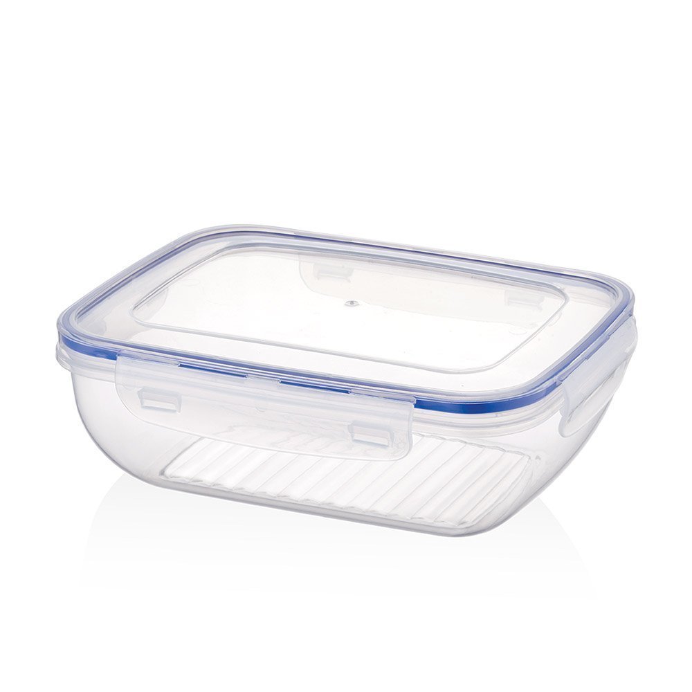 Cook&Lock Dikdörtgen Saklama Kabı 1100 Ml (Sığ) - Bager